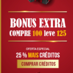 Ao Carregar R$100, receba + R$25 De Presente! Aproveite!